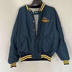 Dunbrooke XL Retro Logo Snap Jacket Banded Sleeve